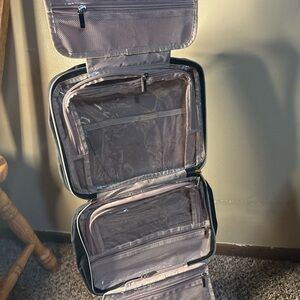 Elegant Black and Tan Garment Bag